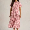 Rua Jersey Shirt Dress Midi in PINK MULTI<White Stuff Sale