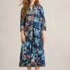 Rua Midi Jersey Dress in BLUE PRINT<White Stuff Sale