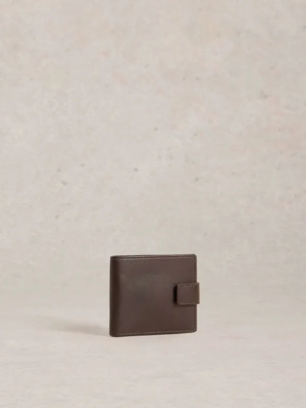 Rufus Leather Wallet in DARK BROWN<White Stuff Discount