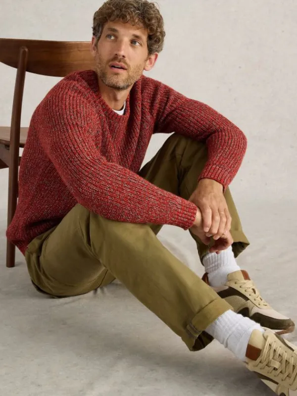 Rye Twisted Crew Neck in RED MULTI<White Stuff Outlet