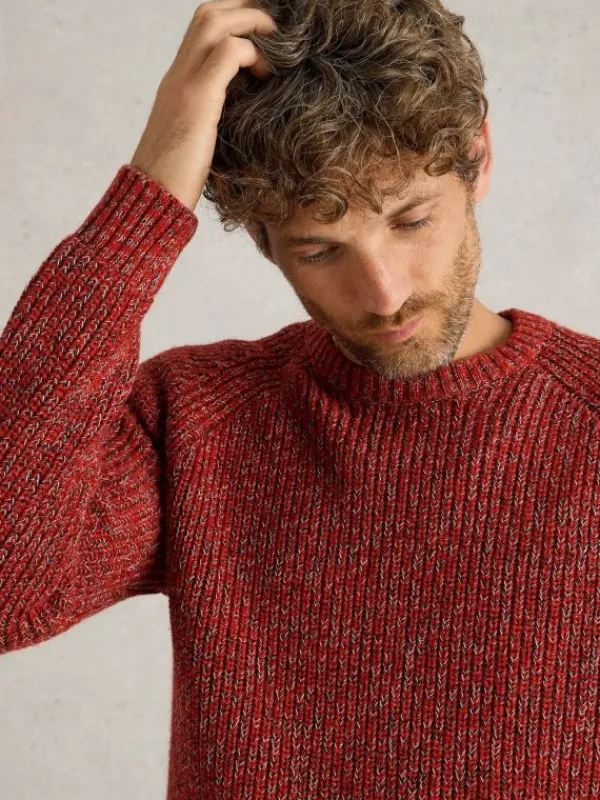 Rye Twisted Crew Neck in RED MULTI<White Stuff Outlet