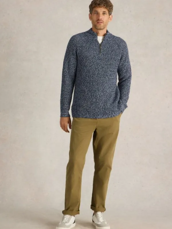 Rye Twisted Zip Through in NAVY MULTI<White Stuff Sale
