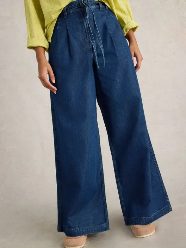 Sasha Wide Leg Jean in MID DENIM<White Stuff Best