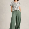 Sasha Wide Leg Trouser in DUSTY GREEN<White Stuff Online