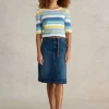 Scarlett Denim Skirt in MID DENIM<White Stuff Outlet