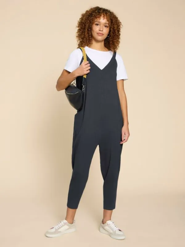 Selina Jersey Jumpsuit in CHARCOAL GREY<White Stuff New