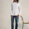 SHOAL FISH PRINTED SHIRT in WHITE PRINT<White Stuff Sale