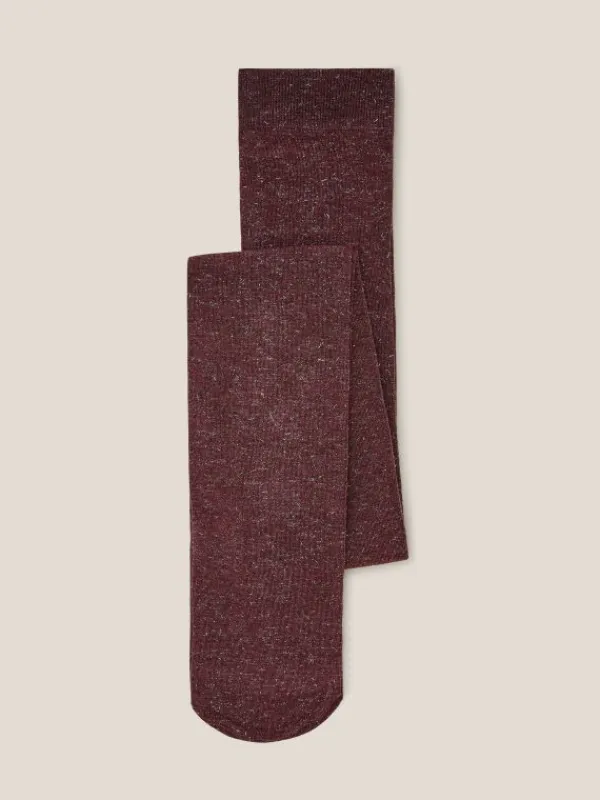 Sienna Sparkle Tights in DK PLUM<White Stuff Sale