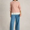SOPHIA CREW NECK JUMPER in DUSTY PINK<White Stuff Outlet
