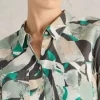 Sophie Longline Cotton Shirt in GREY MULTI<White Stuff New