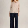 Sophie Organic Cotton Long Sleeve Shirt in PINK MULTI<White Stuff Best