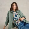 Sophie Organic Shirt in IVORY PRINT<White Stuff Online