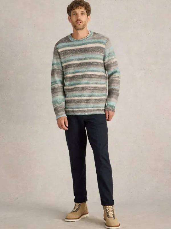 Spacedye Knitted Jumper in BLUE MULTI<White Stuff New