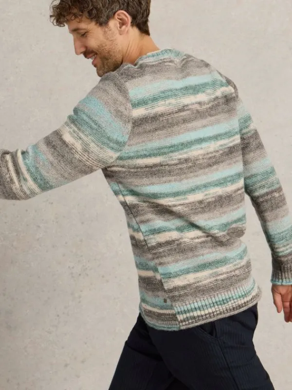 Spacedye Knitted Jumper in BLUE MULTI<White Stuff New