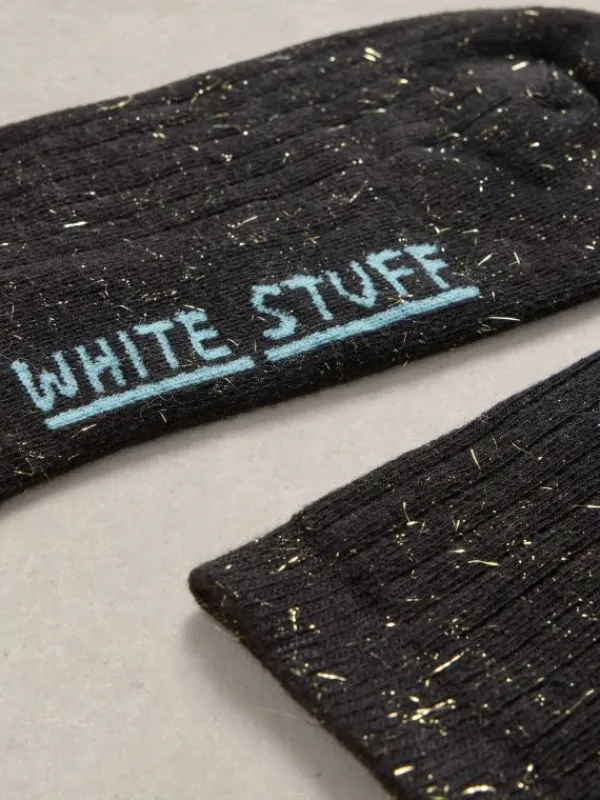 Sparkle Ankle Socks in BLACK MULTI<White Stuff Best