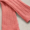 Sparkle Cable Ankle Sock in MID CORAL<White Stuff New