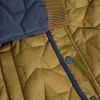 Star Quilted Colourblock Coat in KHAKI GREEN<White Stuff Sale