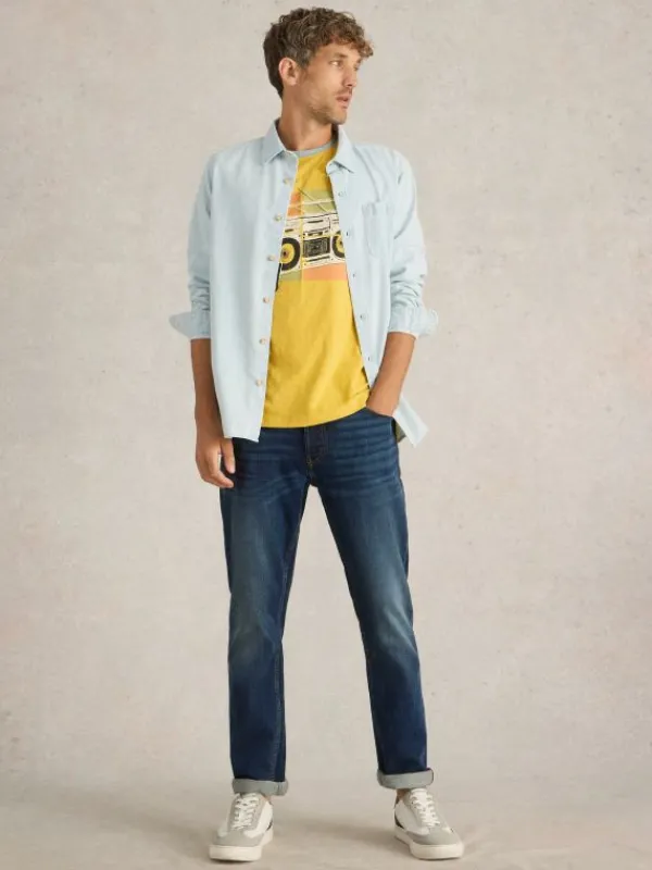 Stereo Graphic Tee in YELLOW PRINT<White Stuff Fashion
