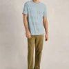 Stirling Textured Tee in LIGHT BLUE<White Stuff Fashion