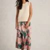STITCHY COTTON TANK in PALE IVORY<White Stuff Fashion