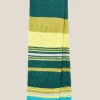Stripe Scarf in GREEN MULTI<White Stuff Hot