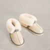 Suede Shearling Slipper Boot in GOLD TONE METALLIC<White Stuff New