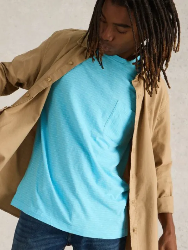 Suffolk Stripe Tee in BRIGHT BLUE<White Stuff Hot
