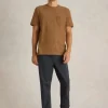 Suffolk Stripe Tee in MID BROWN<White Stuff Clearance