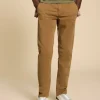 Sutton Organic Chino Trouser in MID BROWN<White Stuff Fashion