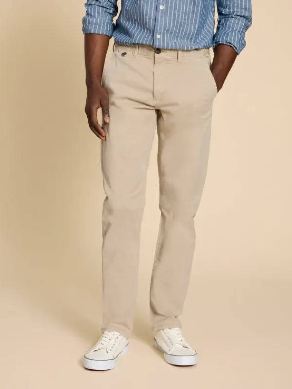 Sutton Organic Chino Trouser in LIGHT NATURAL<White Stuff Outlet