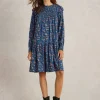 Sylvie Dress in BLUE MULTI<White Stuff Clearance
