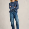 Sylvie Top in BLUE PRINT<White Stuff Clearance