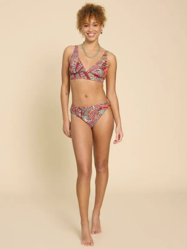 Tabitha Bikini Bottom in RED PRINT<White Stuff Hot