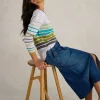 TALIA NEP JUMPER in NATURAL MULTI<White Stuff Sale