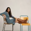 Tallie Jersey Crew Neck Dress in NAVY MULTI<White Stuff Clearance