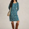 Tallie Jersey Printed Dress in NAVY PRINT<White Stuff Online