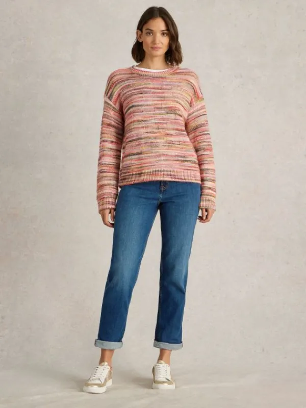 Taylor Straight Jean in MID DENIM<White Stuff Online