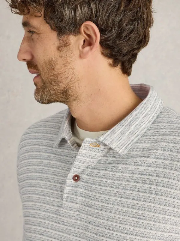 Taylor Stripe Polo in NAVY MULTI<White Stuff Fashion