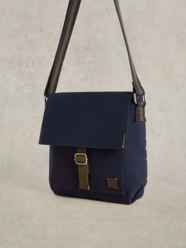 Teddy Canvas Crossbody Bag in NAVY MULTI<White Stuff Sale