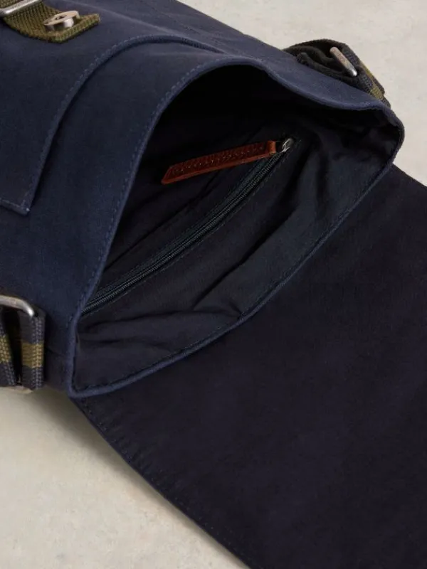 Teddy Canvas Crossbody Bag in NAVY MULTI<White Stuff Sale