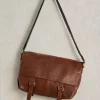 Teddy Leather Messenger Bag in MID TAN<White Stuff Best