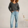 TEXTURED V NECK JUMPER  in TEAL MULTI<White Stuff Clearance
