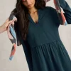 Thea Denim Jersey Dress in MID DENIM<White Stuff Online