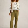 Thea Tapered Trouser in KHAKI GREEN<White Stuff Fashion