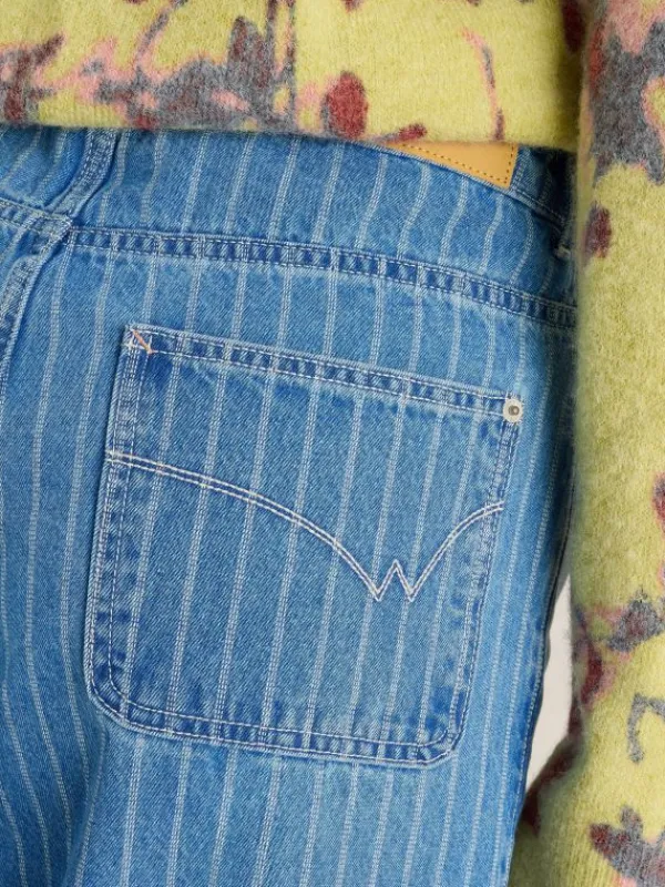 Tia Crop Wide Leg Jean in DENIM MULTI<White Stuff Sale