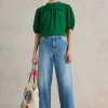 Tia Wide Leg Crop Jean in MID DENIM<White Stuff Online