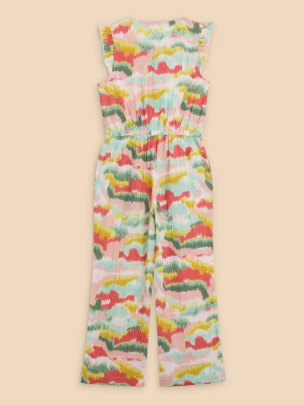 Tie Dye Printed Jumpsuit in PINK MULTI<White Stuff New