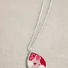 Tile Drop Mosaic Necklace in PINK MULTI<White Stuff Fashion