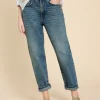 Tilly Tapered Full Length Jean in MID DENIM<White Stuff Online