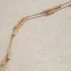 Tubular Fine Station Necklace in GOLD TONE METALLIC<White Stuff Outlet